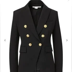 Veronica Beard Black and Gold Blazer Size 6